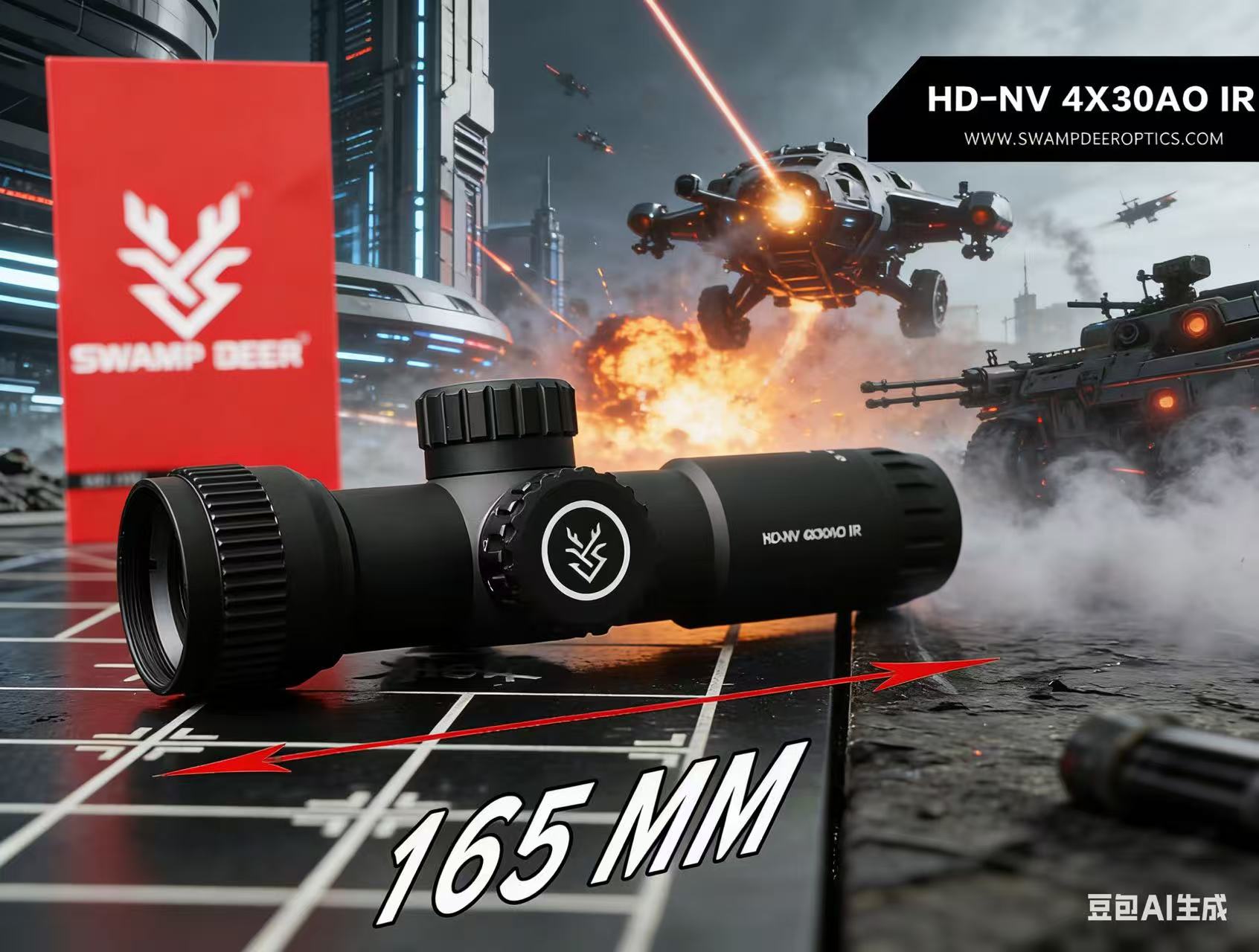 Home Cinema Center - Télescope SWAMP DEER HD-NV 4X30AO IR,