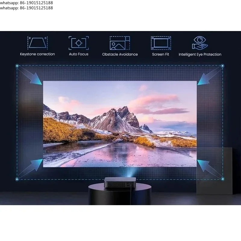 Home Cinema Laser Projector - Projecteur laser portable Full HD 1080P,