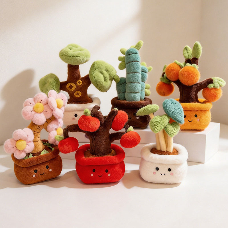 Home Cinema Apple - Peluche Kawaii en pot de 25