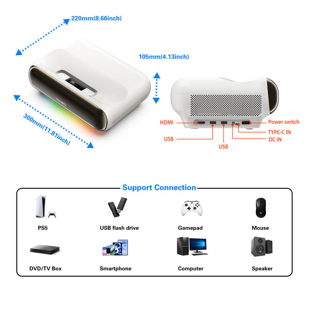 Projecteur laser tricolore ult - Home Cinema Laser Projector avis et prix