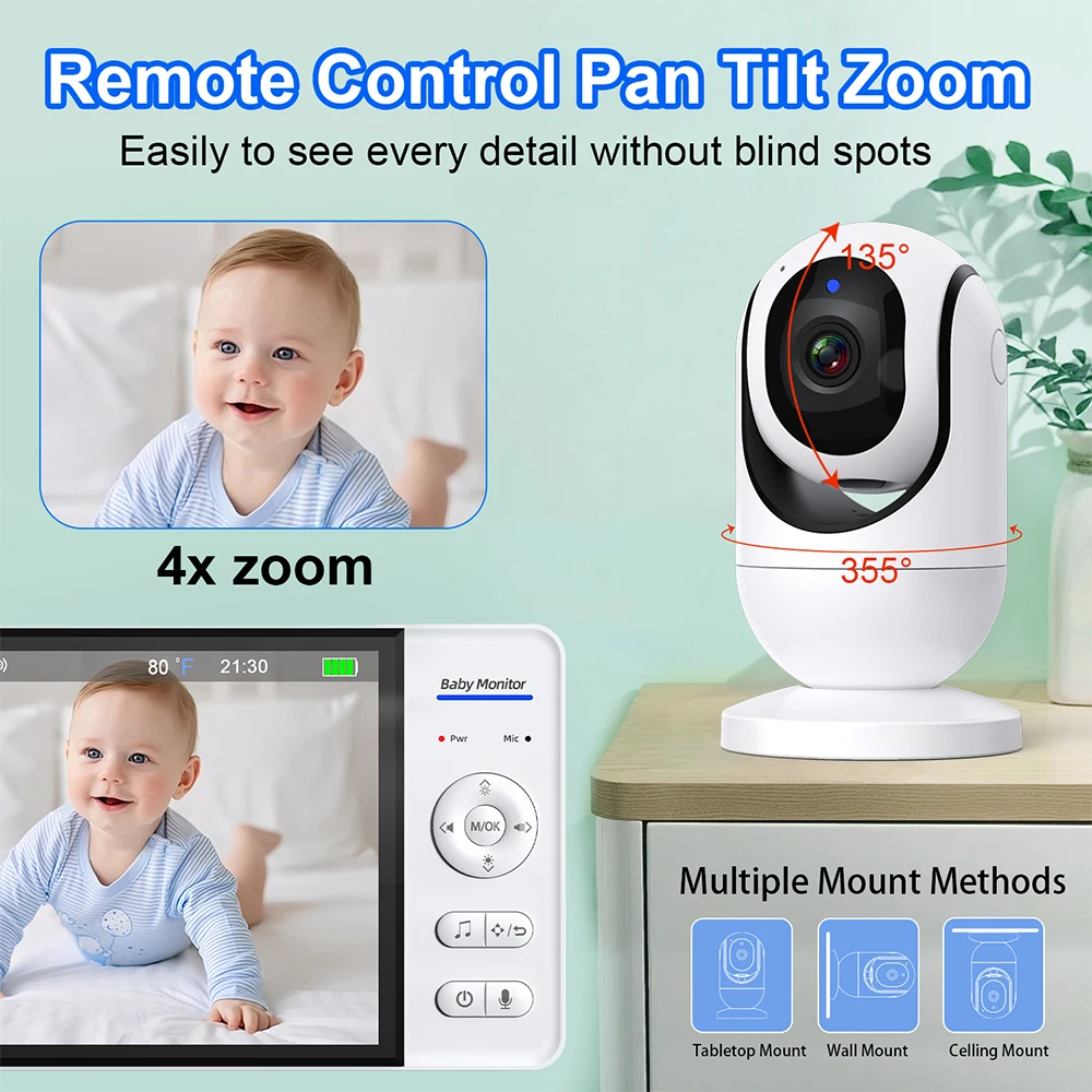 Pas de WiFi 7 pouces bébé moni - Home Cinema Wireless avis et prix