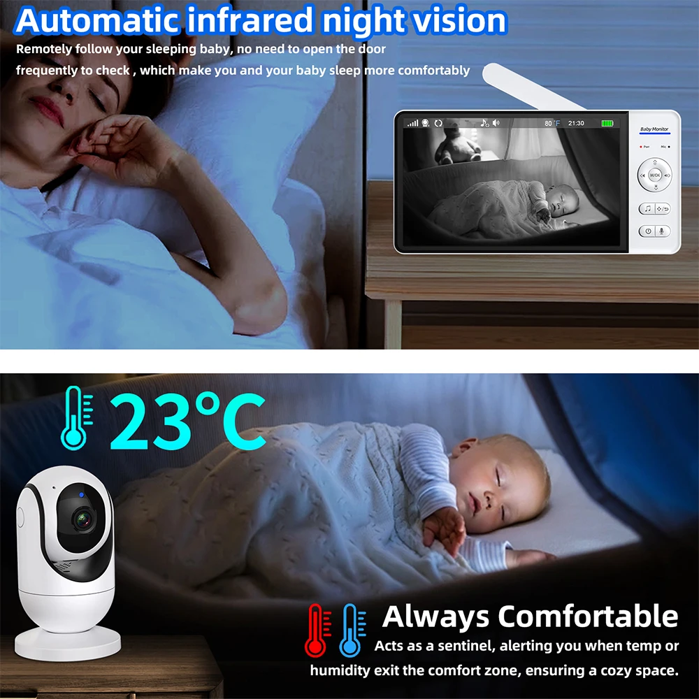 Pas de WiFi 7 pouces bébé moni - Home Cinema Wireless avis et prix