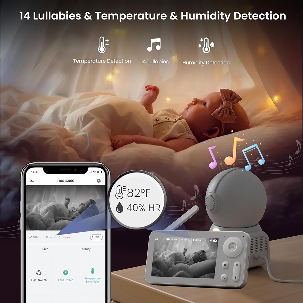 Babyphone 2K avec 2 Caméras et - Home Cinema Wireless avis et prix